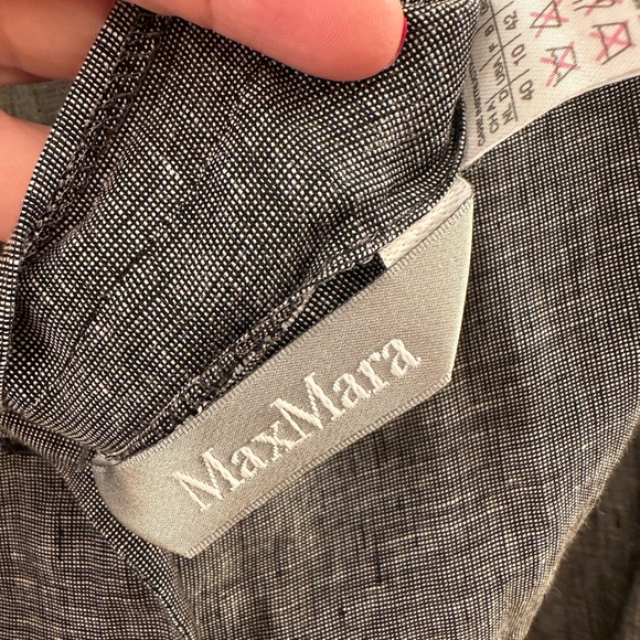 MaxMara Grey Linen Blouse/Jacket - Picture 2 of 3
